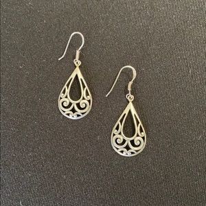 Silver dangle earrings
